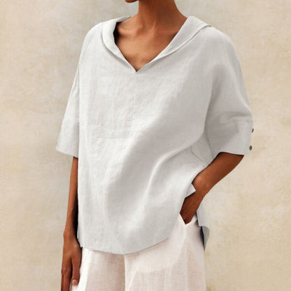 Clara | Effortlessly Chic Relaxed V-Neck Top
