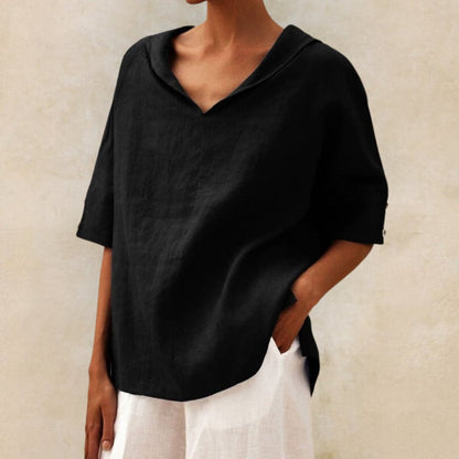 Clara | Effortlessly Chic Relaxed V-Neck Top