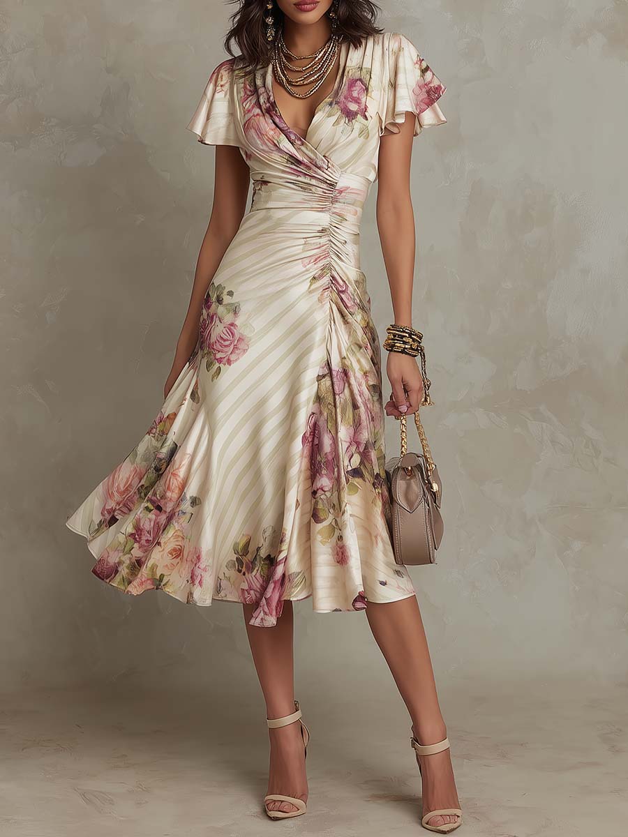 Freya | Pleated Midi Dress