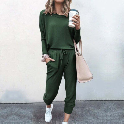 Emma | Cozy Lounge Set with Long Sleeve Top and Joggers