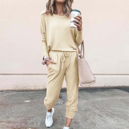 Emma | Cozy Lounge Set with Long Sleeve Top and Joggers
