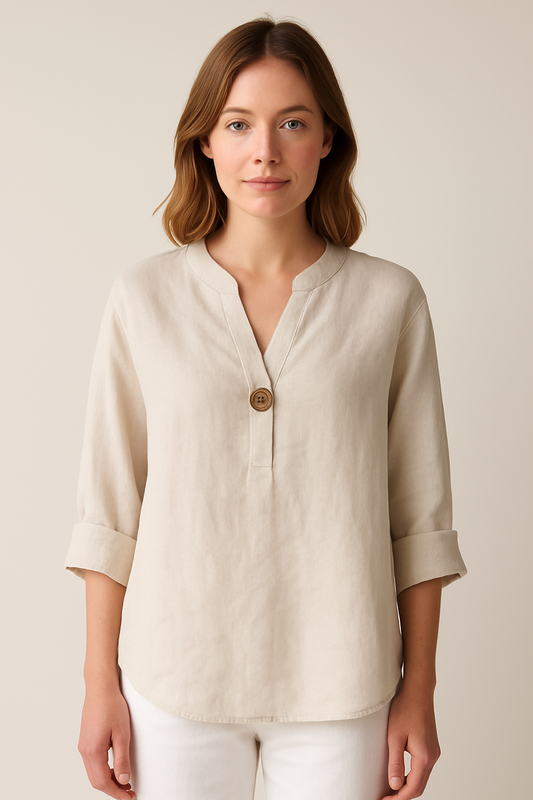 Gabrielle | Effortless Chic Blouse with Button Accents