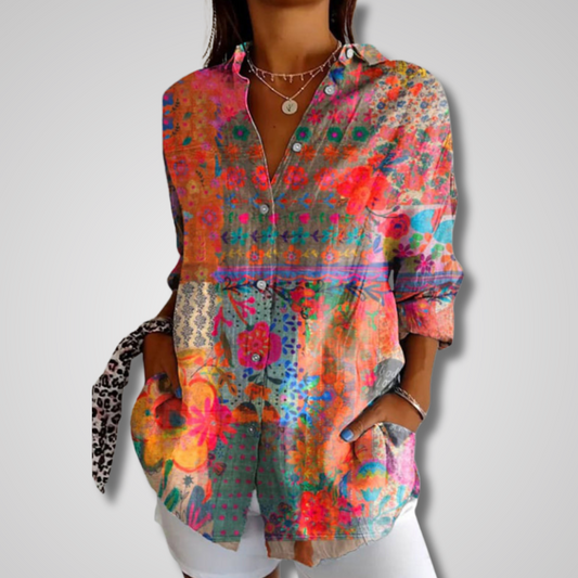 Isabella | Vintage-Inspired Relaxed Shirt with Effortless Charm