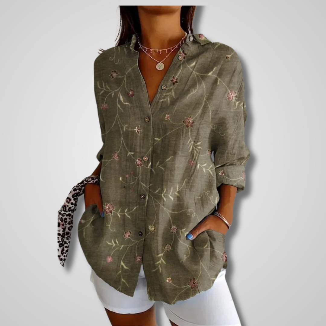 Isabella | Vintage-Inspired Relaxed Shirt with Effortless Charm