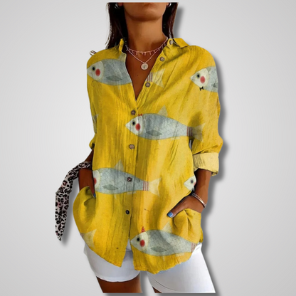 Isabella | Vintage-Inspired Relaxed Shirt with Effortless Charm