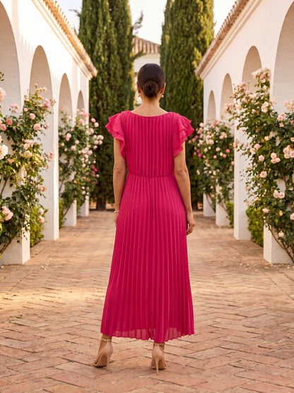 Hazel | Tie Front Midi Dress