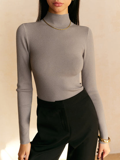Maisie | Chic Mock Neck Top with Relaxed Fit
