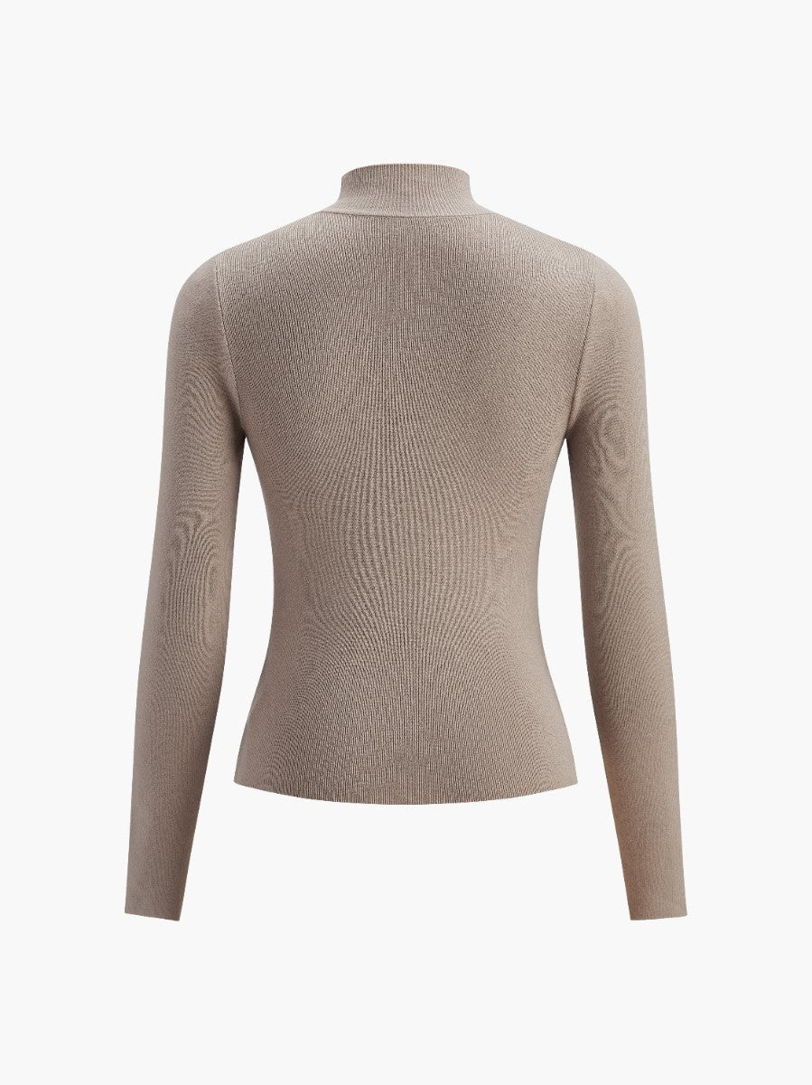 Maisie | Chic Mock Neck Top with Relaxed Fit