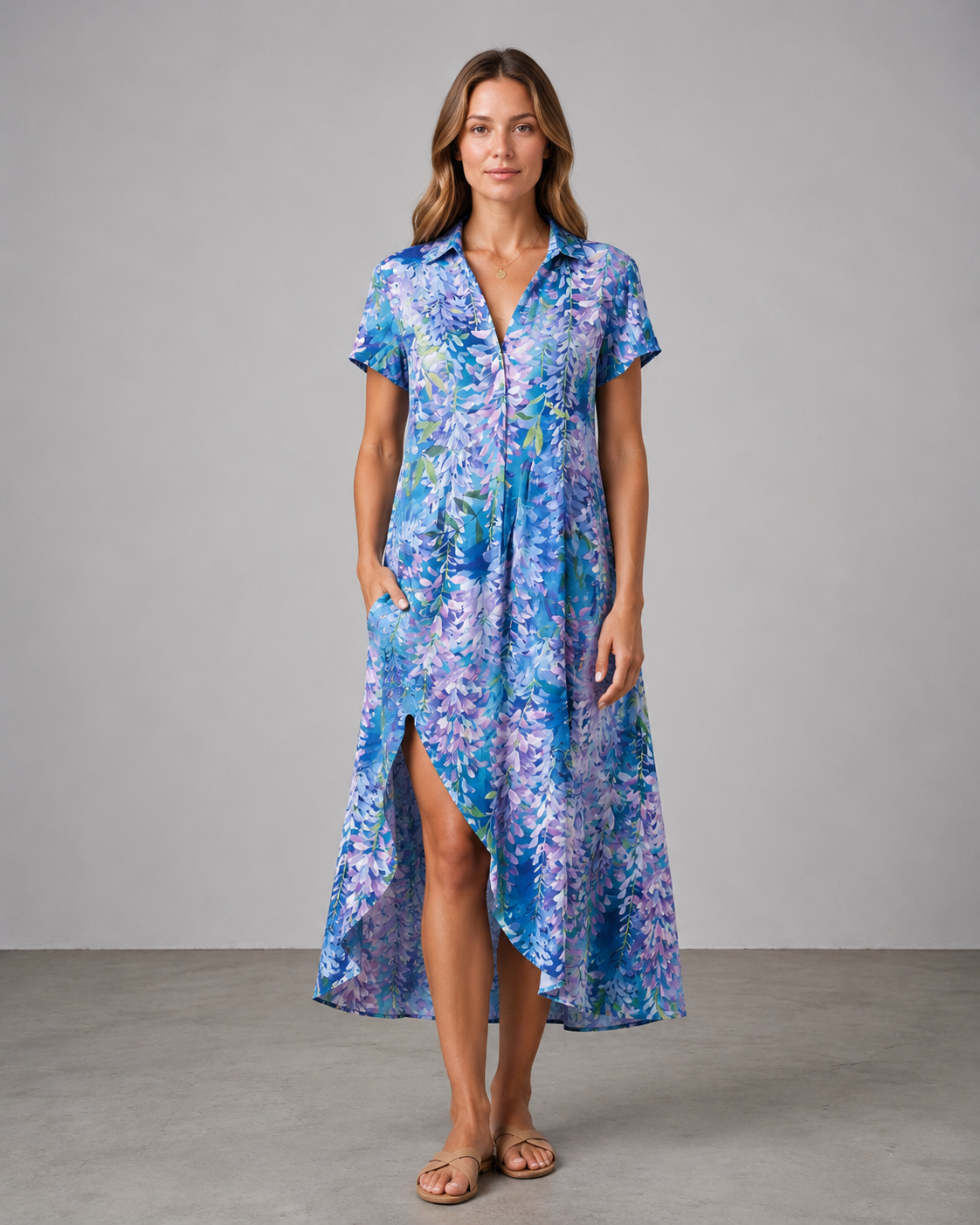 Mercer | Effortless floral midi dress for every occasion