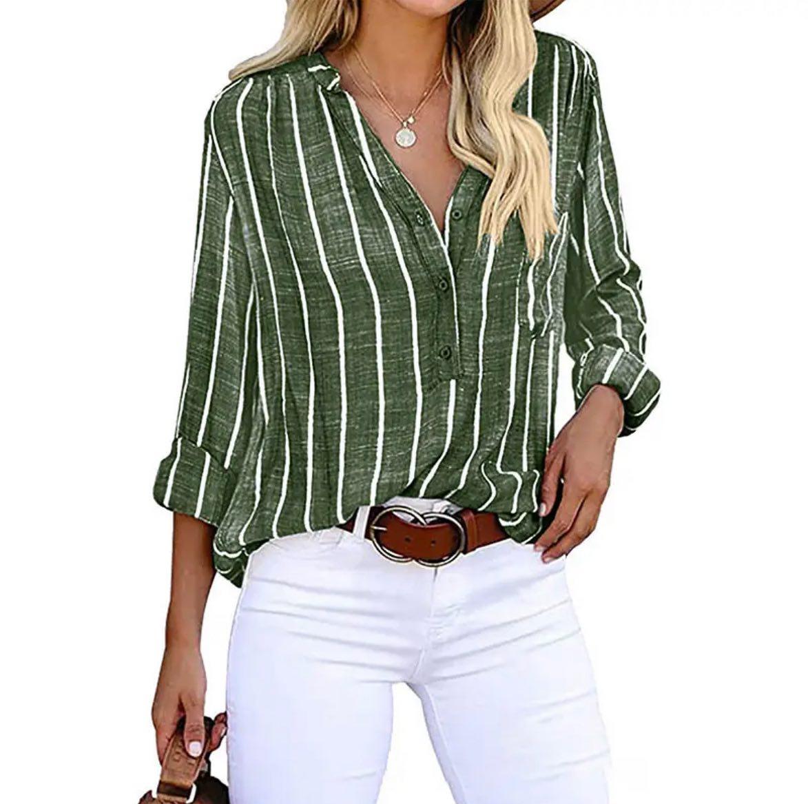 Mia | Breezy Striped Summer Blouse for Effortless Style