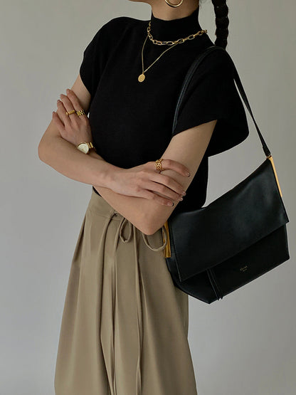 Michelle | Chic Mock Neck Top with Tailored Elegance