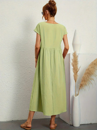 Gabrielle | Timeless flowy midi dress for effortless elegance