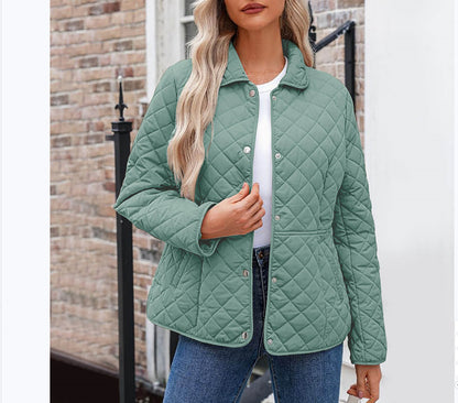 Angie | Chic Lapel Quilted Jacket