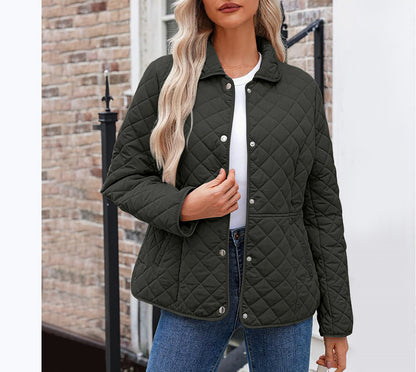 Angie | Chic Lapel Quilted Jacket