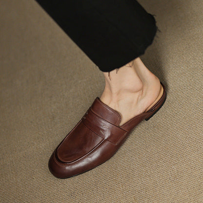 Serin Genuine Leather Mules