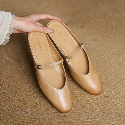 Marvyn Genuine Leather Mules