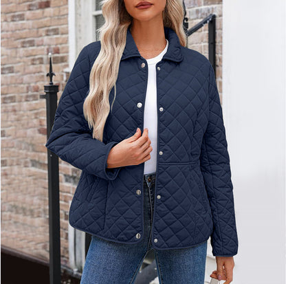 Angie | Chic Lapel Quilted Jacket