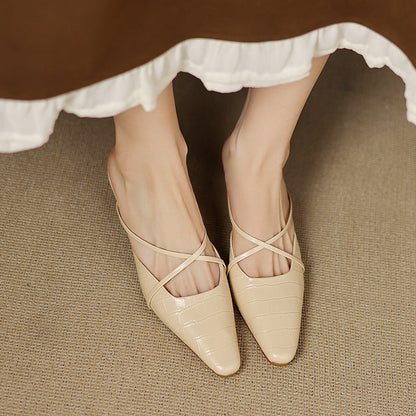 Mire Genuine Leather Mules