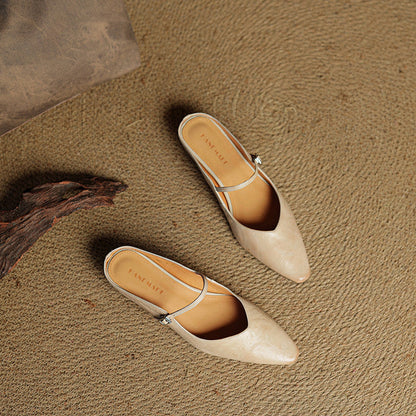 Orella Genuine Leather Mules