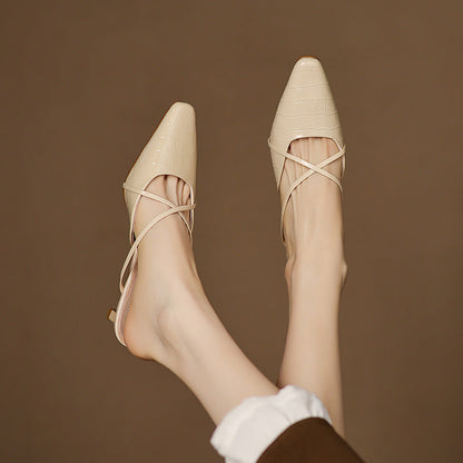 Mire Genuine Leather Mules