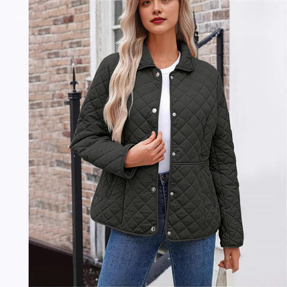 Angie | Chic Lapel Quilted Jacket