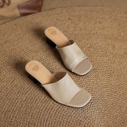 Avena Genuine Leather Mules