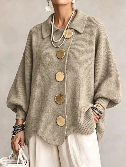 Isadora | Oversized Collared Cardigan