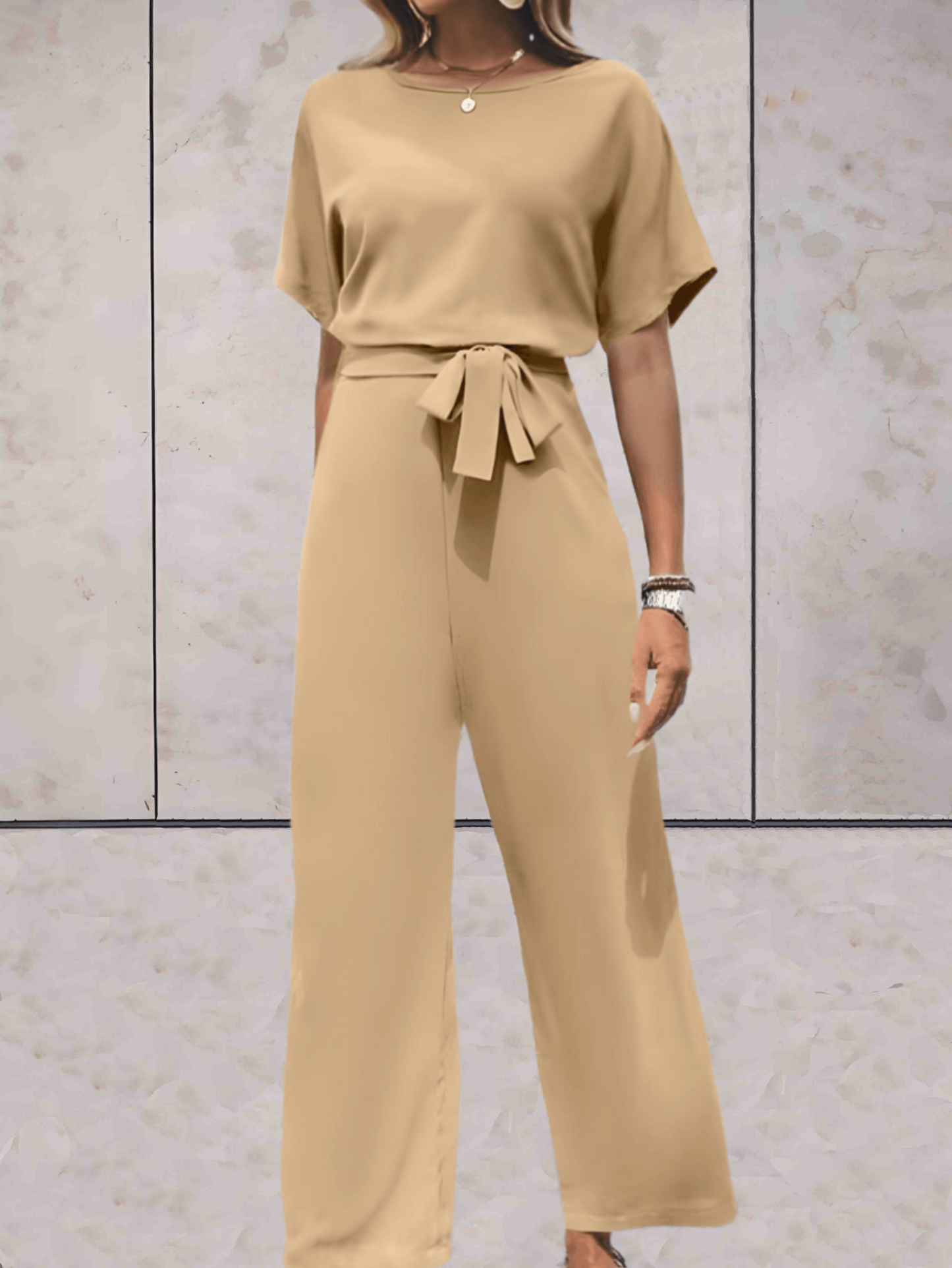Women's Two-Piece Set | Wide-Leg Summer