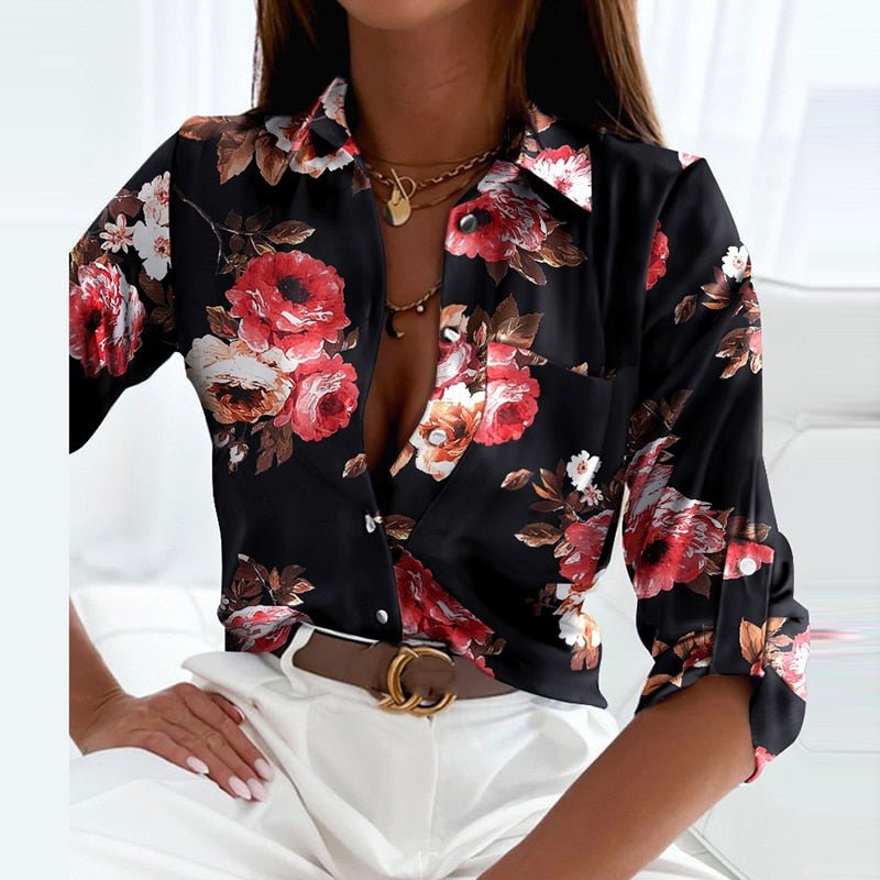 Peyton | Chic Relaxed Fit Blouse with Bold Patterns