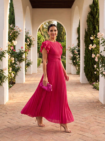 Hazel | Tie Front Midi Dress