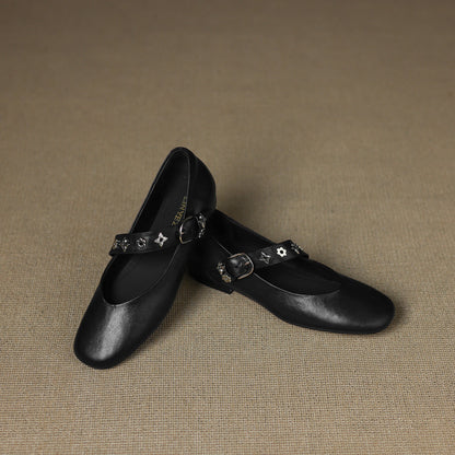 Elda Genuine Leather Flats