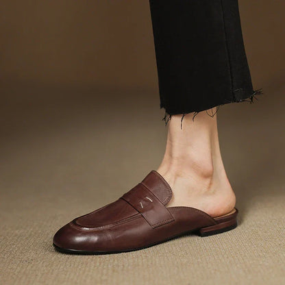 Serin Genuine Leather Mules