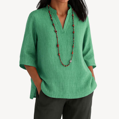 Victoria | Effortless Linen Tunic with Chic Minimalism