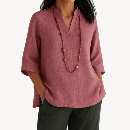 Victoria | Effortless Linen Tunic with Chic Minimalism