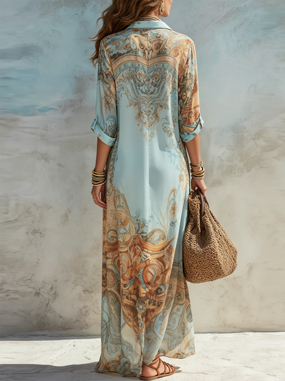 Florence | Refined coastal-chic blouse dress