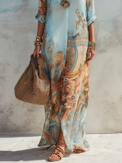 Florence | Refined coastal-chic blouse dress