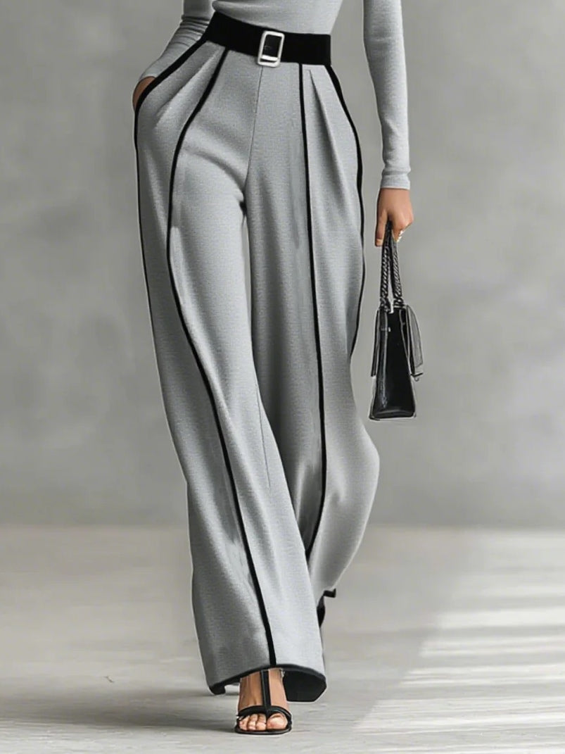 Women's Two-Piece Set | Long Sleeve Turtleneck Top