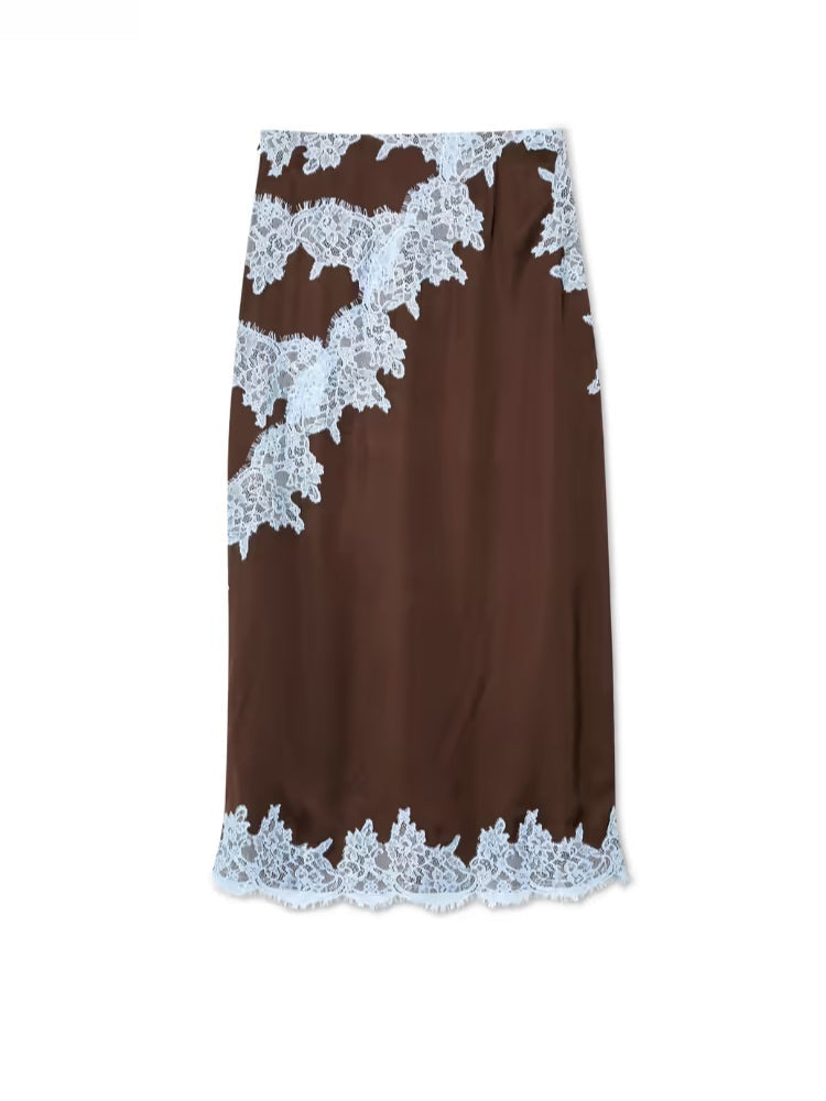 Women's Two-Piece Set | Halter with Scarf and Skirt