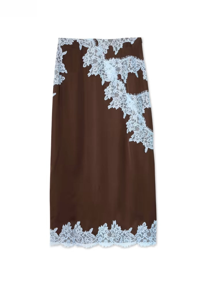 Women's Two-Piece Set | Halter with Scarf and Skirt