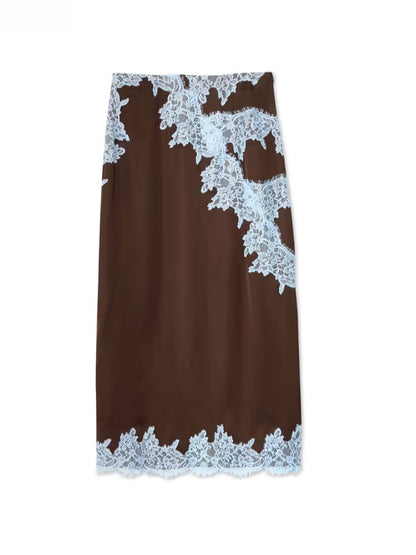 Women's Two-Piece Set | Halter with Scarf and Skirt