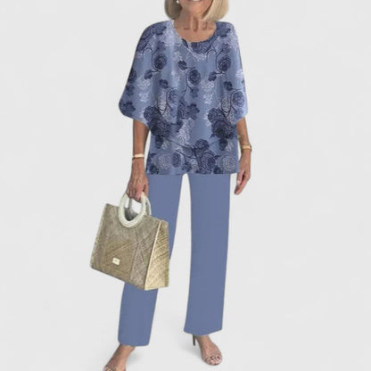 Women's Co-Ord Set | Wide-Leg Floral