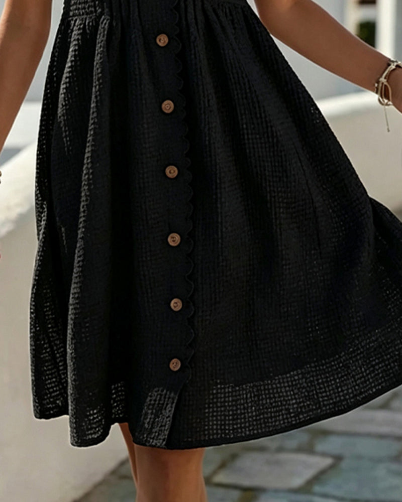 Adele | Effortlessly elegant balloon sleeve midi dress