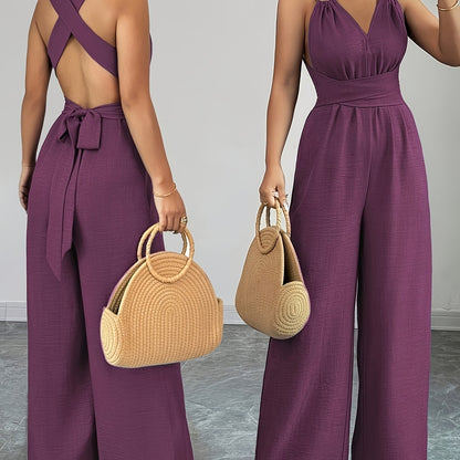 Emily | Elegant Linen and Cotton Jumpsuit