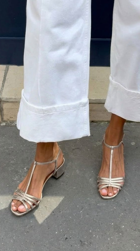 Allegra | Everyday Elegance in Golden Sandals