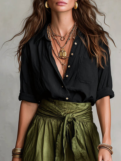 Women's Two-Piece Set | Green Summer Co-Ord