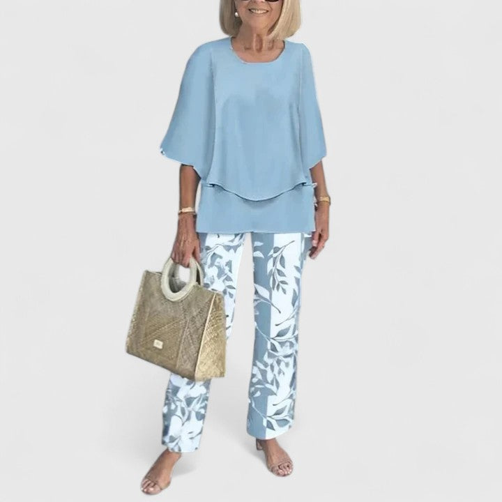 Women's Co-Ord Set | Wide-Leg Floral