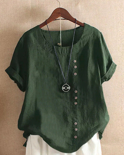 Beatrice | Effortless Chic Blouse with Button Accents