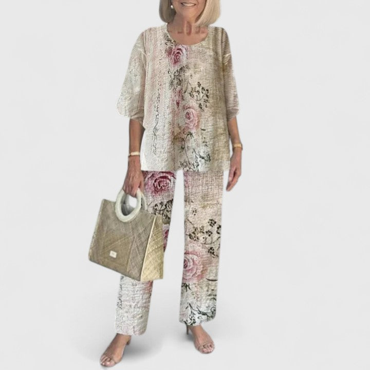 Women's Co-Ord Set | Wide-Leg Floral