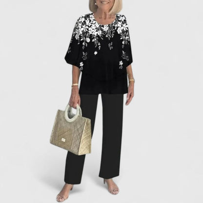 Women's Co-Ord Set | Wide-Leg Floral