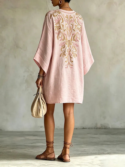 Ottilie™ | Soft Floral V-Neck Dress
